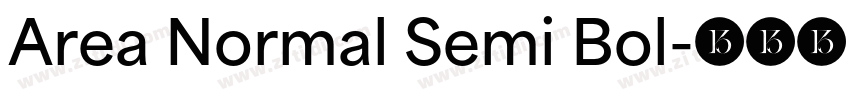 Area Normal Semi Bol字体转换